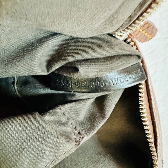 AUTHENTIC FENDI PEBBLED PATENT LEATHER BROWN LARGE SATCHEL  TOTE - Picture 14 of 14